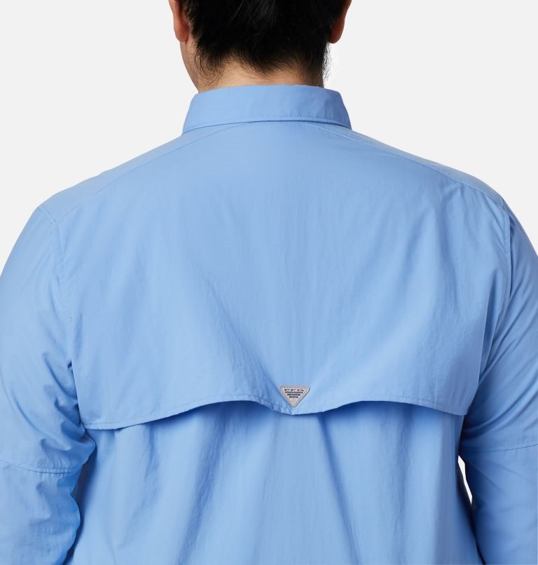 Women's Columbia PFG Bahama Long Sleeve Shirts Blue | Plus Size CA-HL581